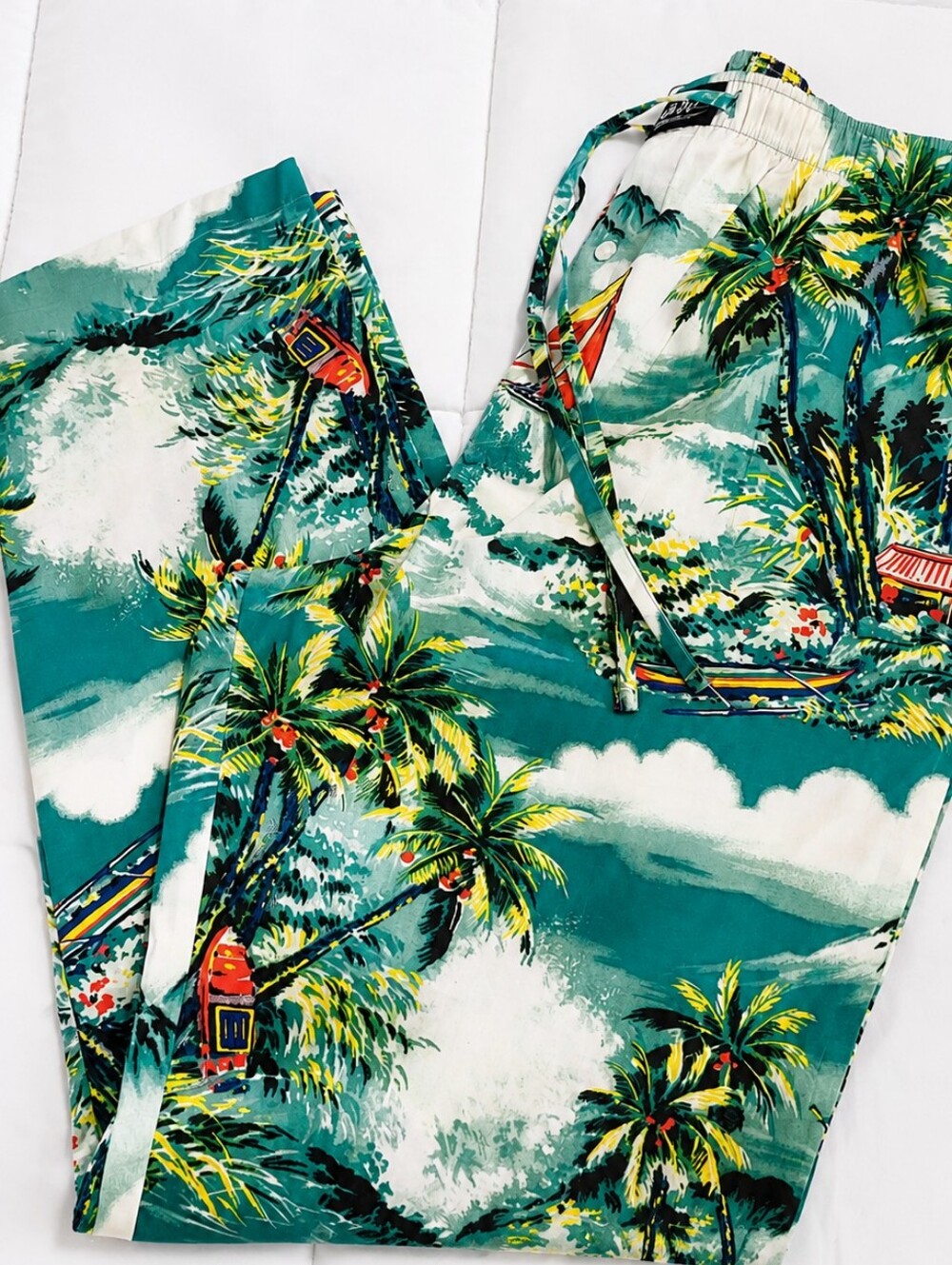 Polo Ralph Lauren Tropical Island Sleepwear Lounge Pants – Men's Large Honeymoon